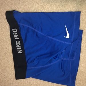 Blue Nike Pro Spandex
